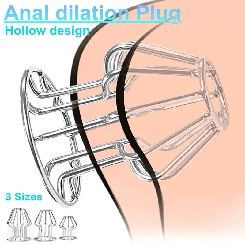 Hollow Spreader Speculum Tunnel Butt Plug Sex Toy Prostate Probe