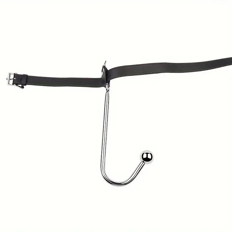 2pcs/set New Sex Backhand Back Gag With Anal Hooks SM Leather Bondage