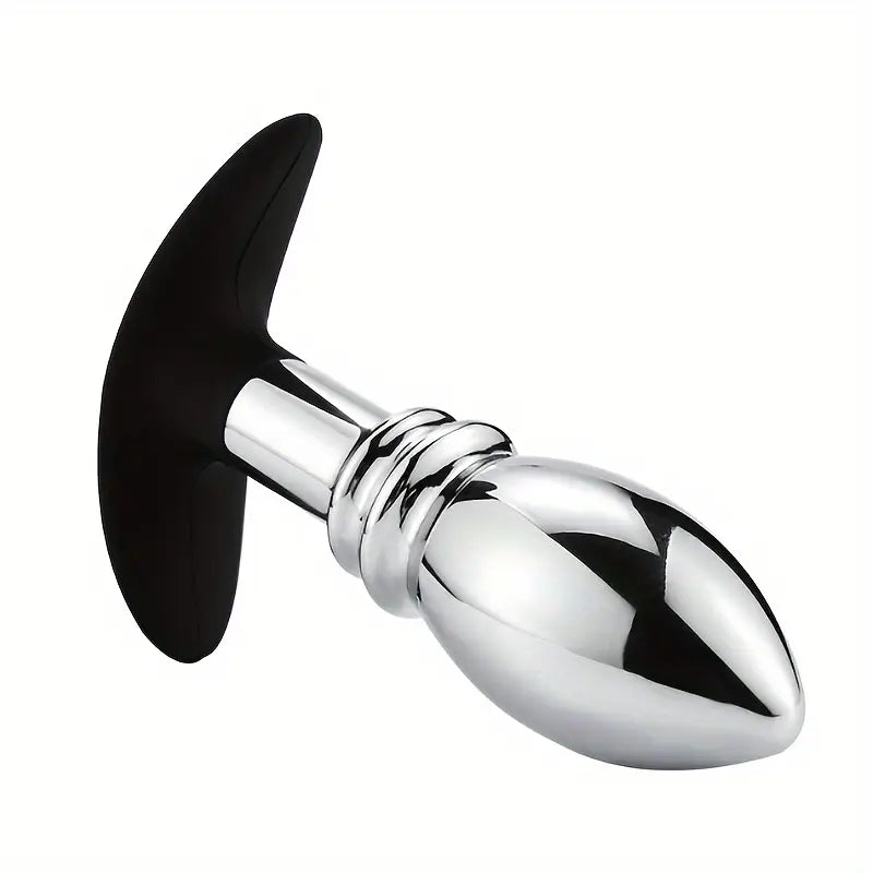 Anchor T-Shaped Base Removable Design Metal Anal Butt Plug