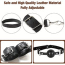 4th Generation With Traction Chain Handcuffs and Collar Anal Metal Hook