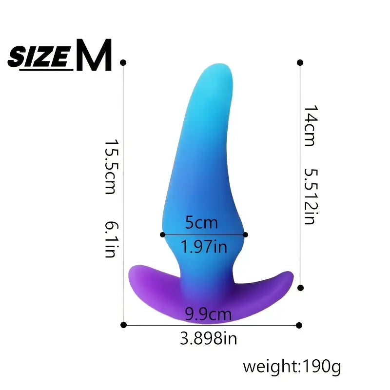 Cute Fantasy Silicone Butt Plug Multi-Size Silicone Butt Plug Training Set