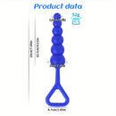 Anal Pulling Beads BDSM Silicone Anal Plug Blue & Purple Anal Stimulation