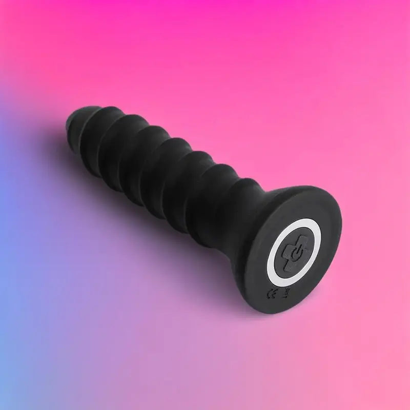 Silicone Anal Dildo 10 Vibrating Nail Shape Butt Plug With Screw Thread
