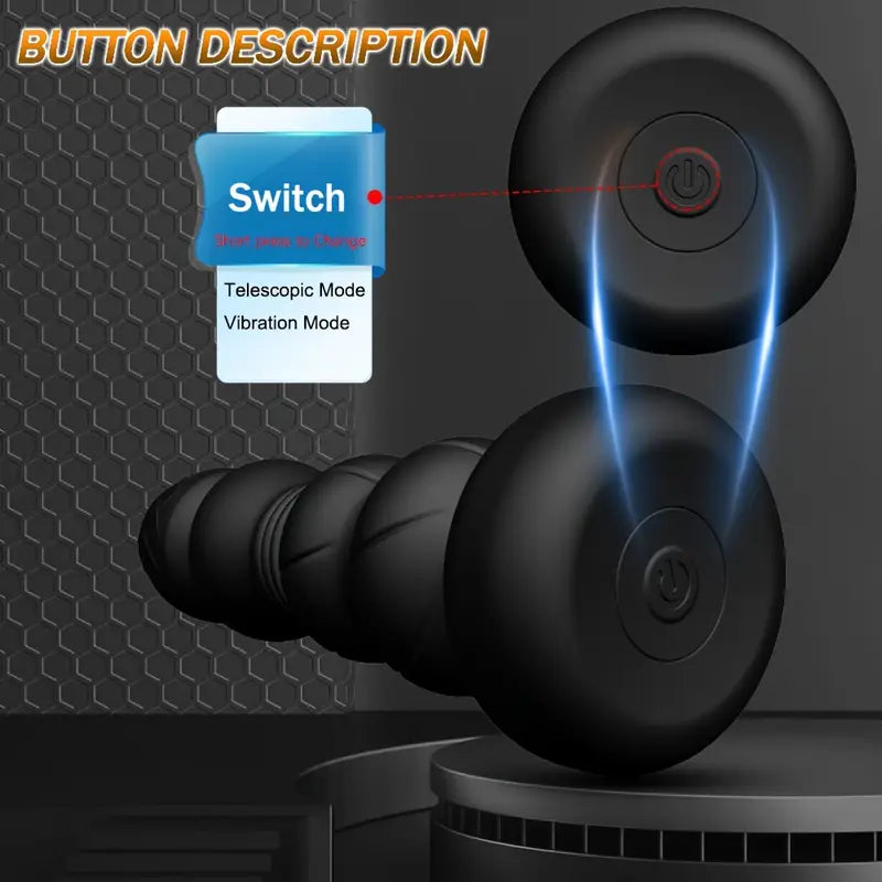 Wireless G-Spot Stimulator With 2 Modes Dual Motor Vibrating Anal Plug