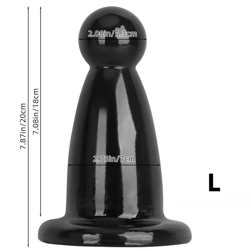Black Big Anal Plug For Fist Sex Supplies Super Large Anal Plug