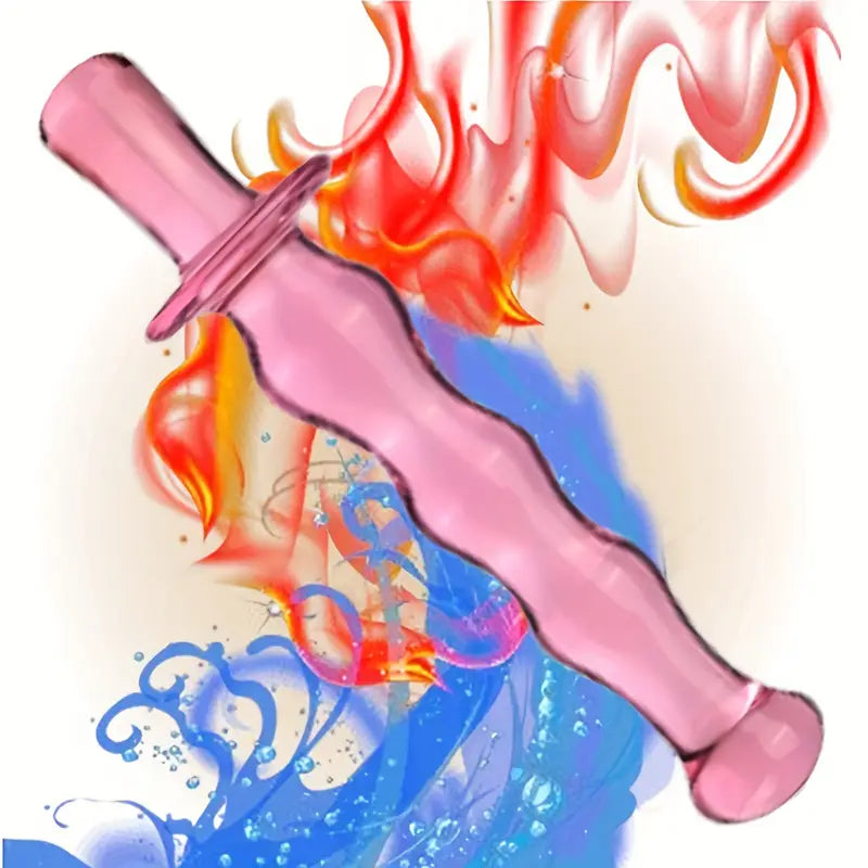 Crystal Glass Pleasure Wand Double Ended Glass Dildo G-spot Stimulator