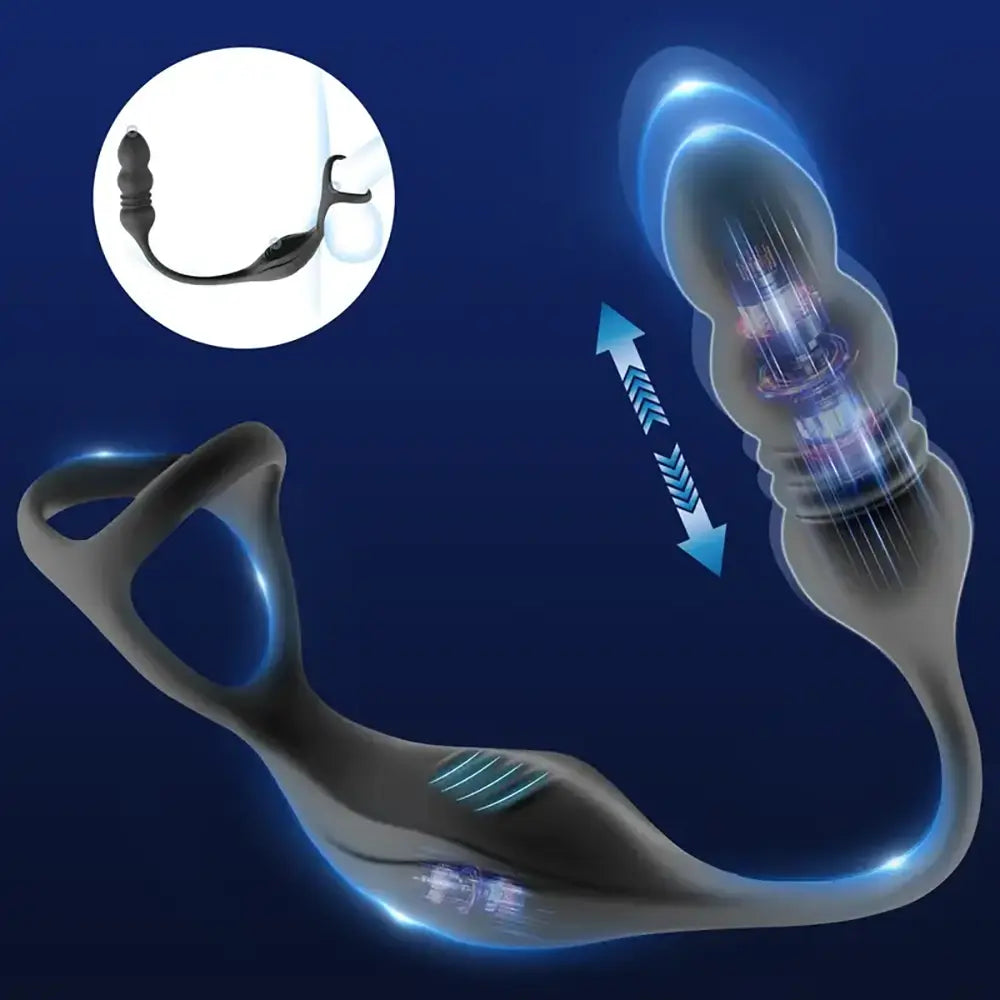 Thrusting Anal Vibrator Prostate Massager Gabriel Vibrating Cock Ring