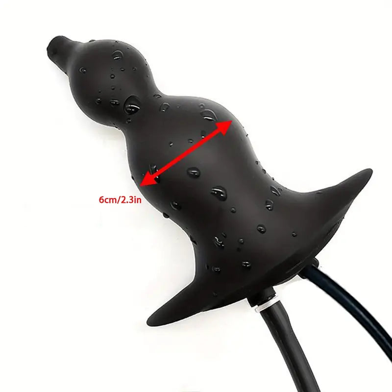 Women Inflatable Anal Plug Anal Beads Butt Plug Enema Cleaning Irrigator