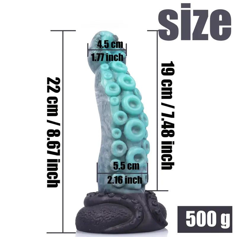 Octopus Texture Tentacle Soft Dong Silicone Hands-Free Anal Plug