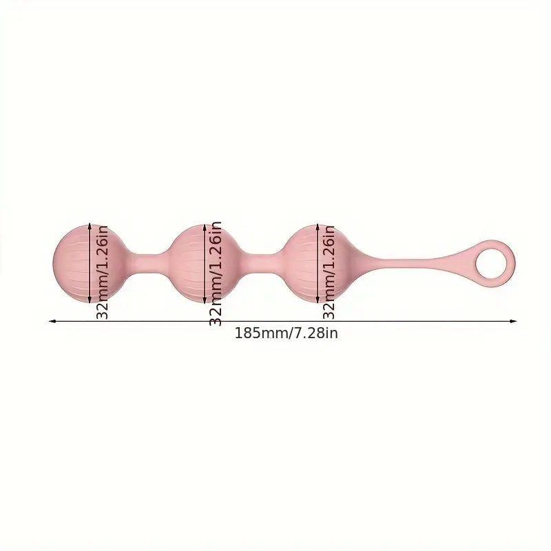 3-Piece Set Vibrating Spherical Toy For Anal Plug Stimulation Suitable Toy