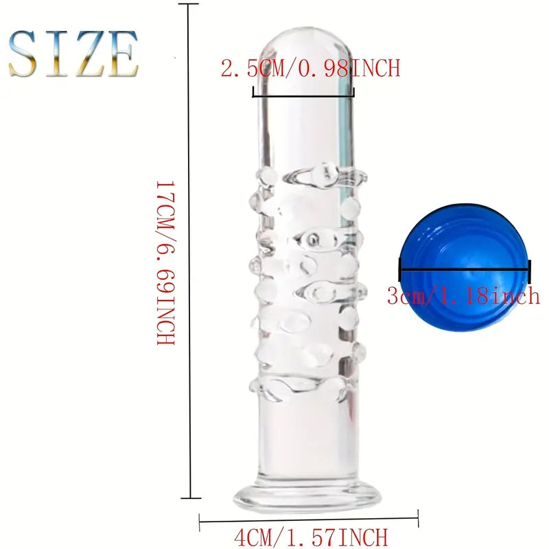 Crystal Glass Dildo Prostate Massager G Spot Stimulator Crystal Toy