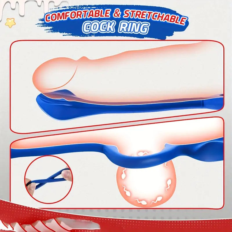 Vibrating Anal Vibrator Couple Vibrator Cock Ring Stimulator G Spot Vibrator