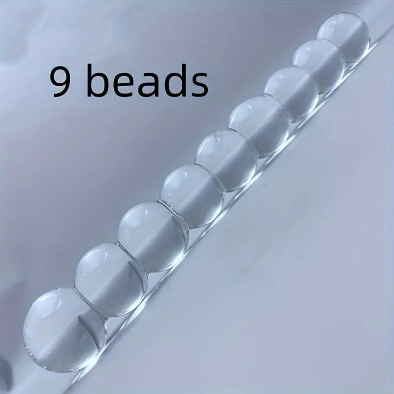 Crystal 9 Beads Glass Ball Rear Yard Pulling Beads Anal Plug Sex Toy