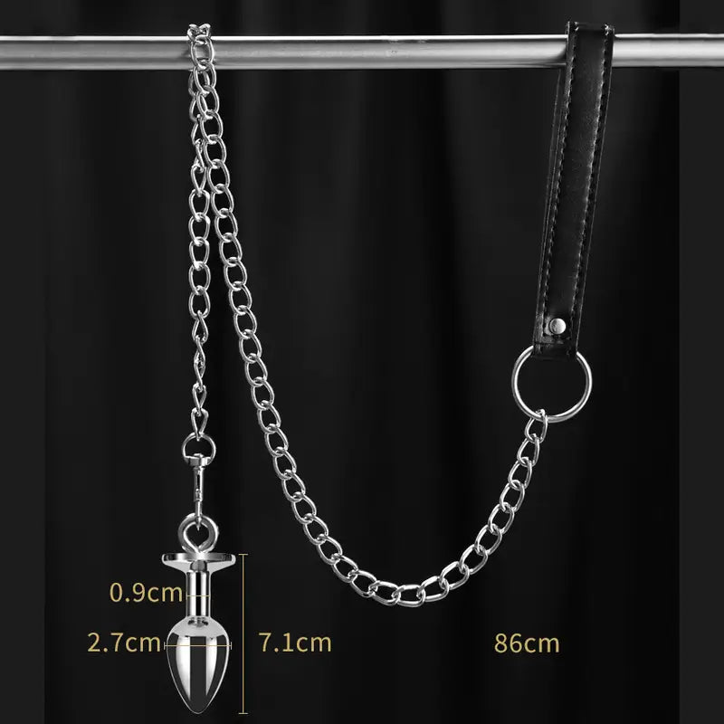 SM Adjustable Anal Plug Detachable Adult Alternative Traction For Flirting