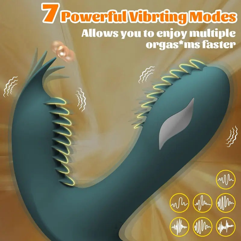 7 Electric Shock & 7 Vibration Modes Anal Plug G Spot Dildo Vibrator