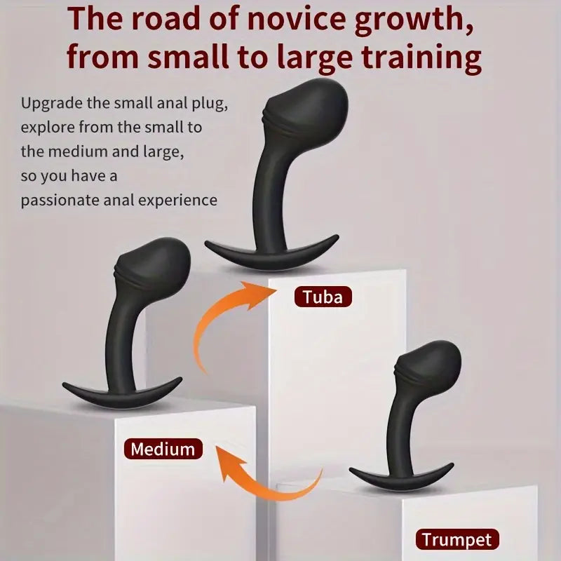 Silicone Anchor Shaped Anal Plug Comfy Stimulation Erotic Anal Toy