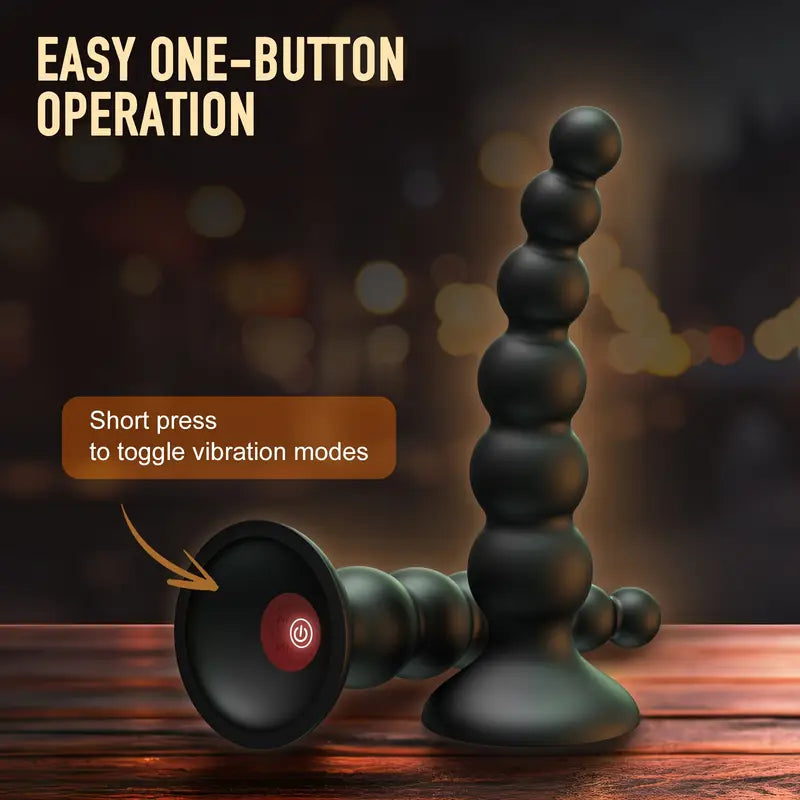 Vibrating Anal Beads Butt Plug Adult Sex Toys Anal Vibrator With 9 Vibrating