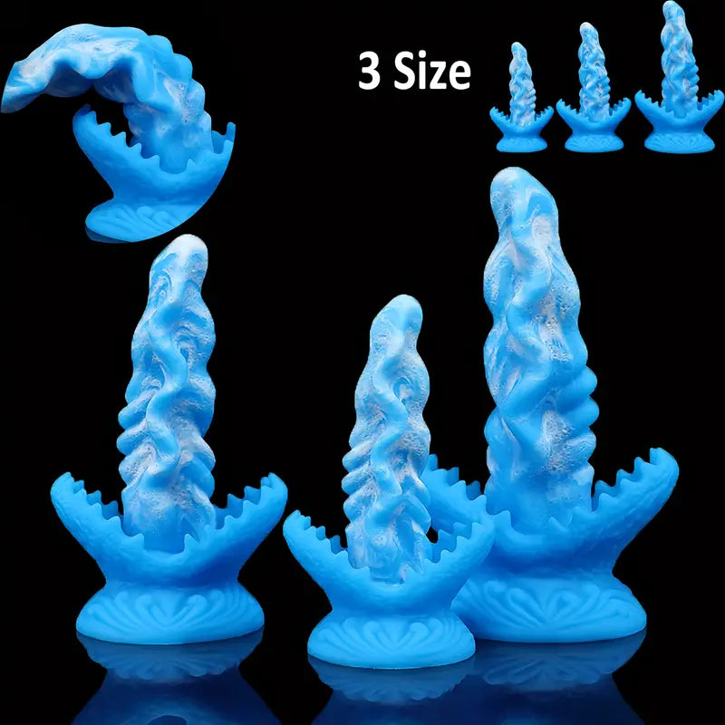 3 Sizes Cannibal Flowers Silicone Anal Plug Stimulate Vagina Anus