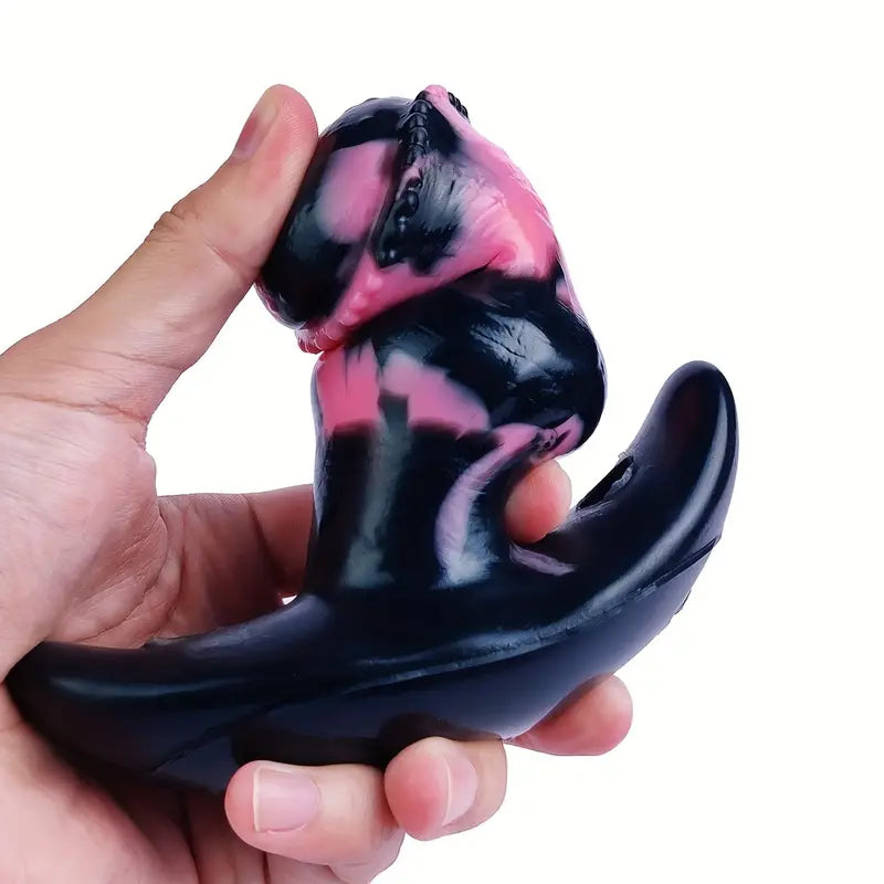 BDSM Horse Feather Silicone Fox Tail Anal Toy Monster Cosplay Butt Plug