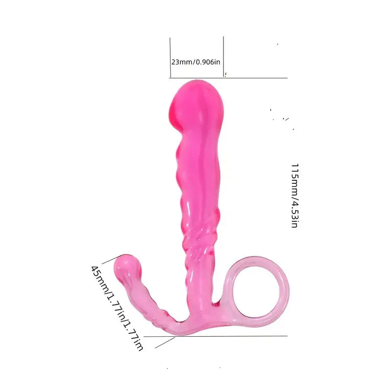 TPE Pull Bead Anal Plug Solid Color Female Sex Anal Plug For Dry Clean