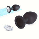 Diamond Bottom Silicone Anal Plug Butt Anal G-Spot Sex Stimulator