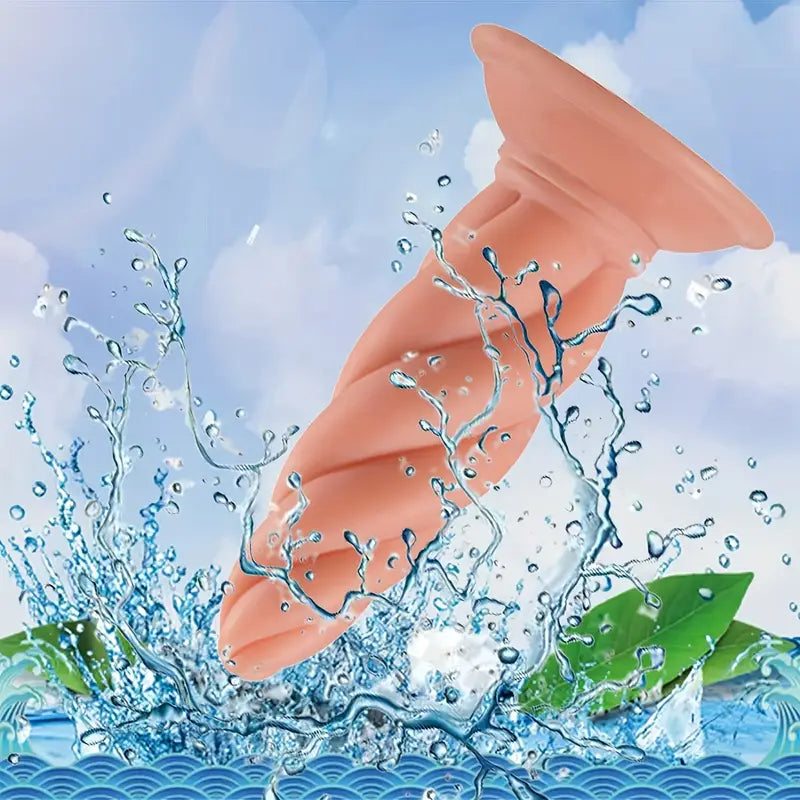 Silicone Anal Plug Flexible Latex Prostate Massage G-Spot Stimulator