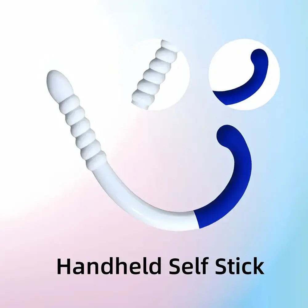 Silicone G-Spot Prostate Stimulator Butt Plug Flexible Self-Stick Adult Toy