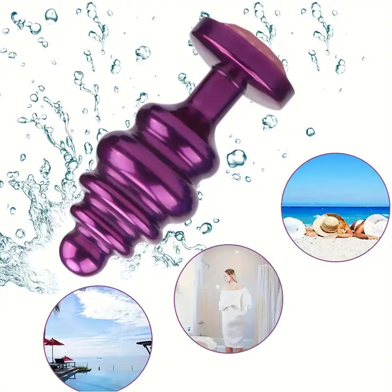 Stainless Steel Anal Plug 5 Anal Beads Luxury Jewelry Fetish Anal Trainer