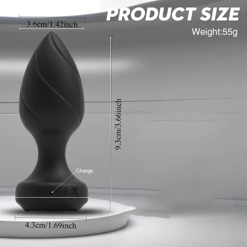 Posterior Vibrating Remote Control Anal Plug For Adult G-spot Sex Toy