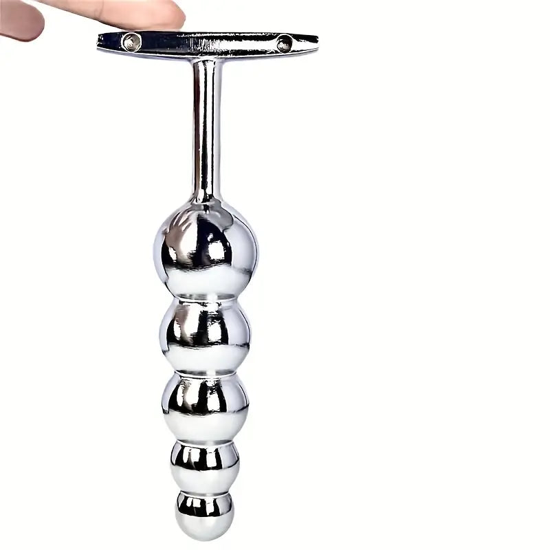 Big Metal Anal Plug Butt Beads Hook Five Balls SM Sex Toy For Women/Men