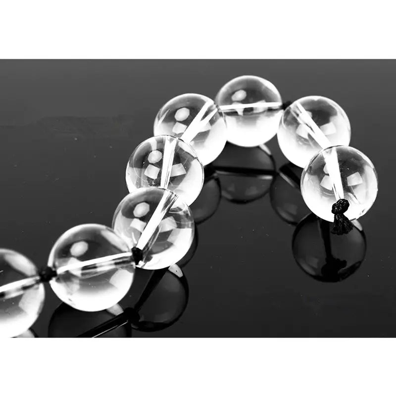Clear Glass Anal Pulling Beads Vaginal Balls Anal Plug Butt Sex Toy