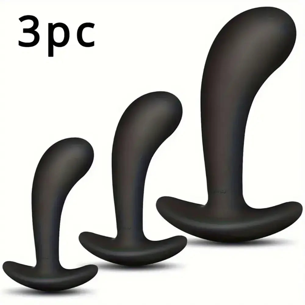 Butt Plug Trainer Set 3-pack Silicone Training Set For Beginners Couples