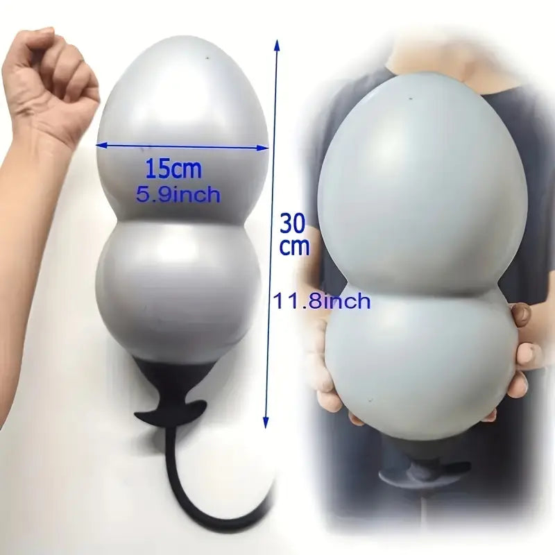 Silicone Inflatable Anal Dildo Ass Plug Sex Toy Anal Plug Anal Trainer Dilator