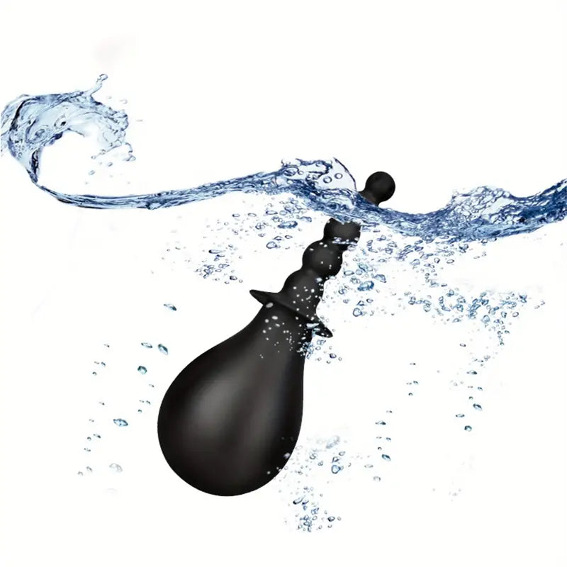 Reusable Silicone Enema Bulb With Comfort Butt Plug Easy Grip Bulb