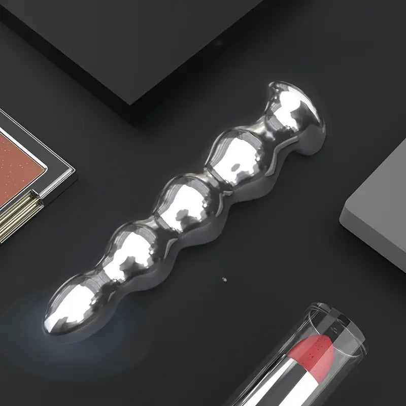 Nipple Clitoral Stimulation 9 Frequency Vibration Metal Butt Plug For Clit