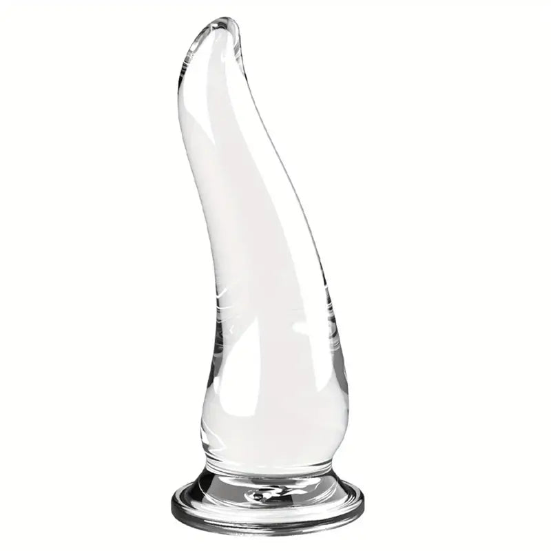 Clear TPR Anal Plug Trainer With Strong Suction Cup Body-Safe Erotic Toy