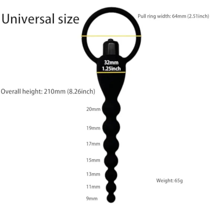 Vibrating Anal Beads Anal Plug Vibrator Vibration Mode Prostate Massager