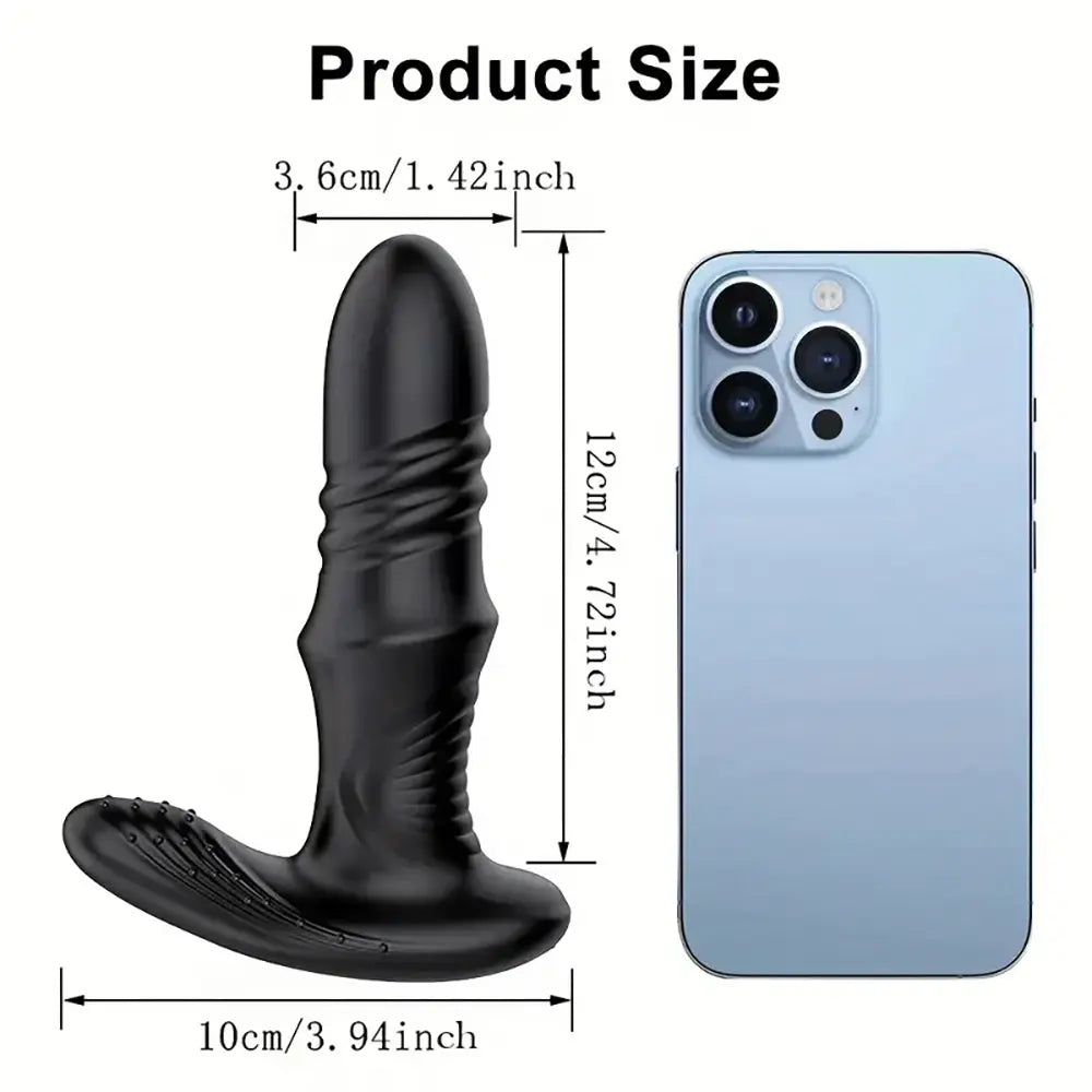 Vibrating Butt Plug Toy Rechargeable Powered App Function Anal Toy