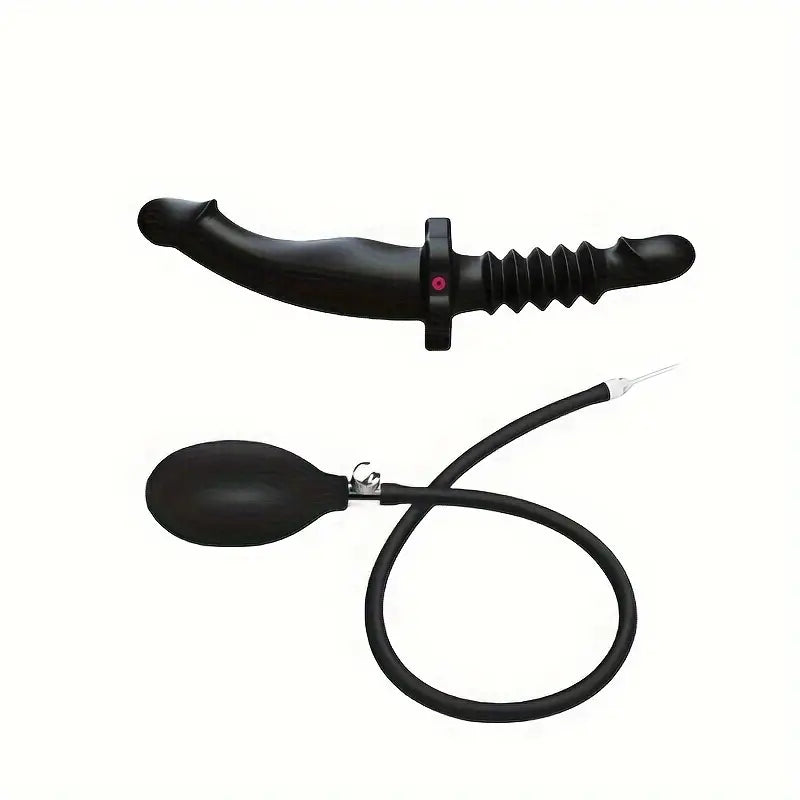 Soft Silicone Double Head Inflatable Anal Plug Expandable Dilator