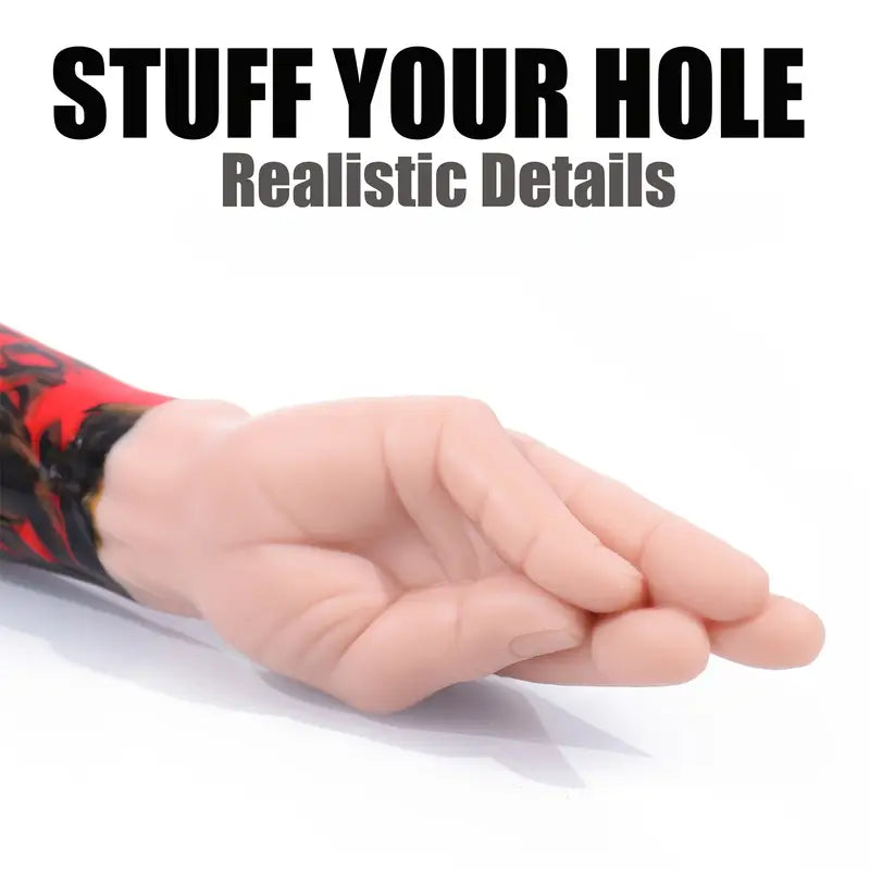 Giant Fist-Shaped Silicone Anal Plug Soft Realistic Arm Design Anal Toy