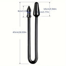 35.43inch Extra Long Transparent Dual-Ended Dragon Anal Plugs For Men