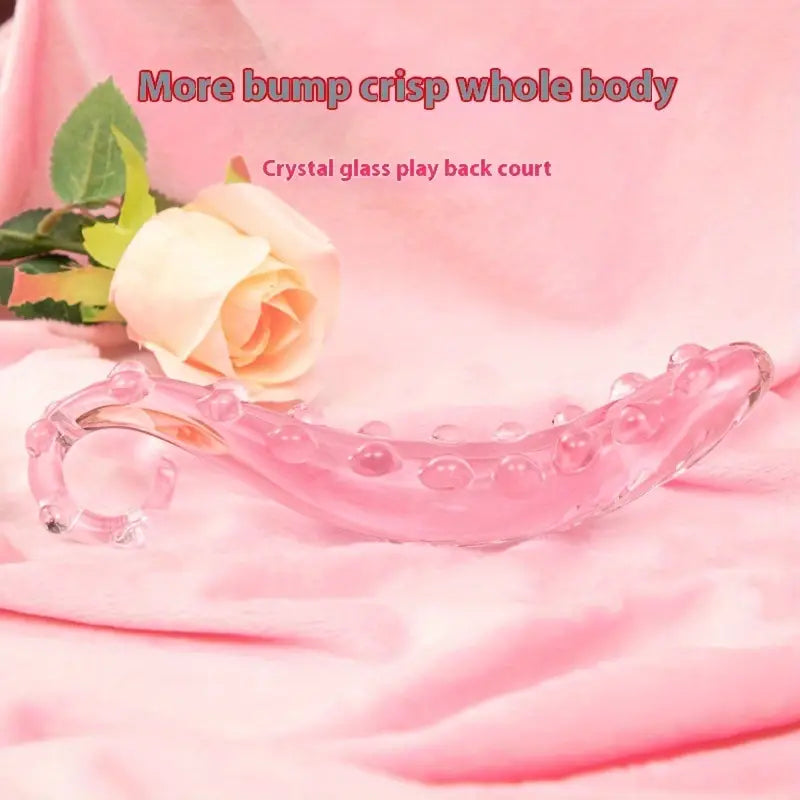 Crystal Seahorse Glass G-Spot Stimulation Anal Plug Clear Masturbator