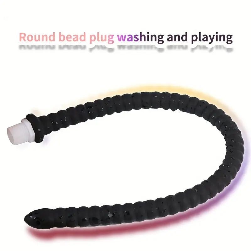 Silicone Pull Beads Gut Wash Hose Anal Dual-use SM Anal Irrigator