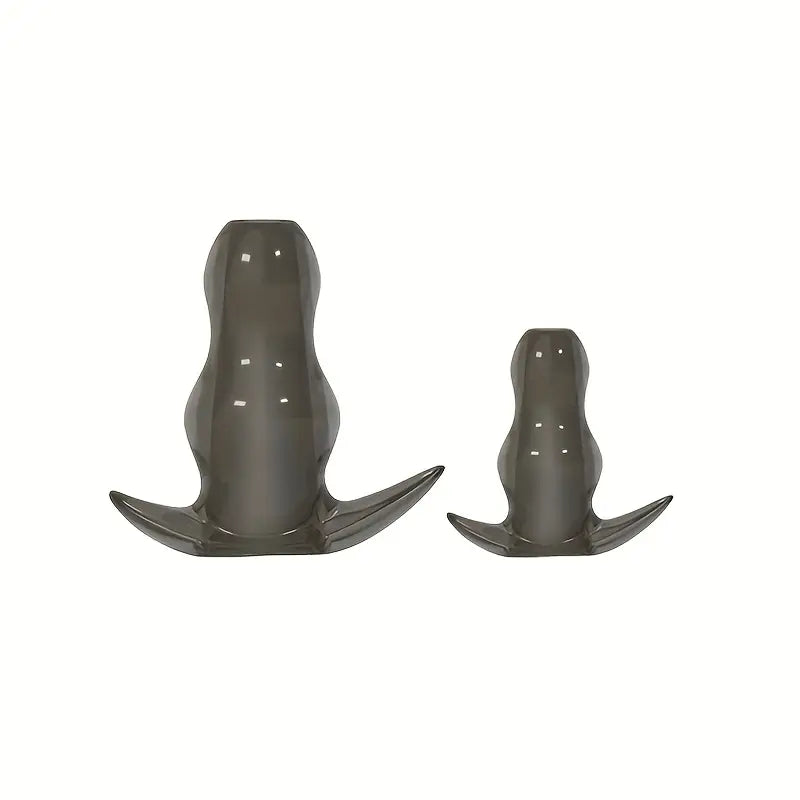 TPE Butt Plug Hollow Anal Dilators With Anchor Base Enema Toys