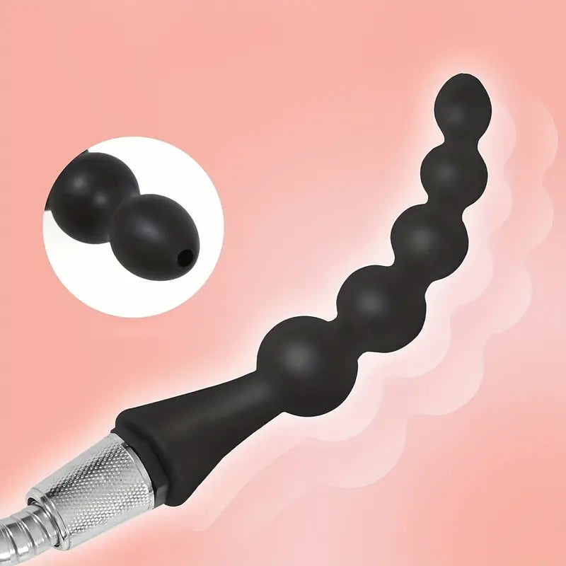 5 Beads Silicone Enema Irrigator Anal Bead Anal Plug Anal Cleaner
