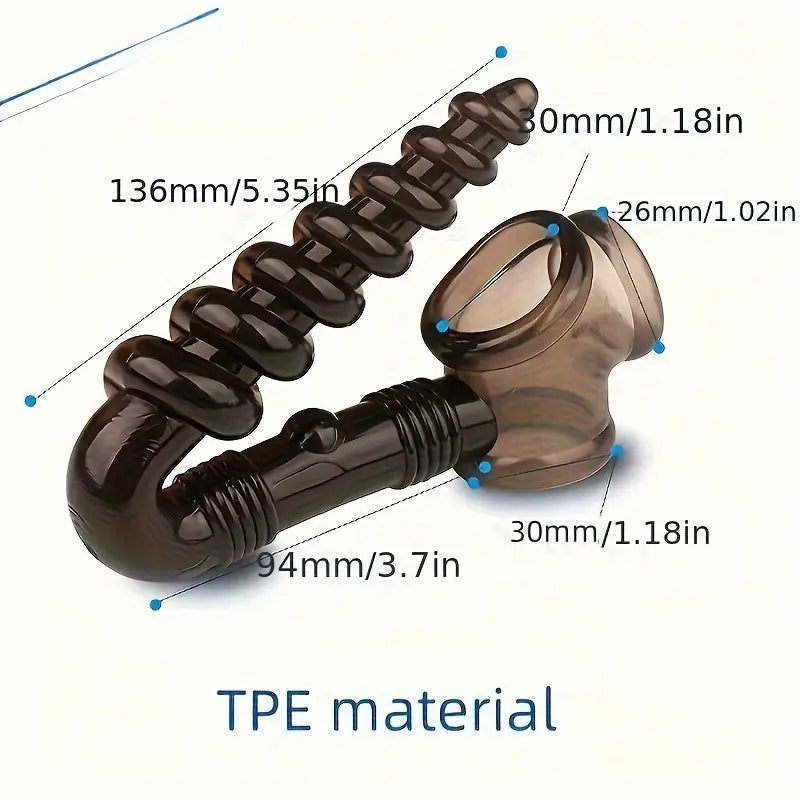 Spiral Drill Anal Pulling Beads Plug Male Sex Toy For Flirting Use