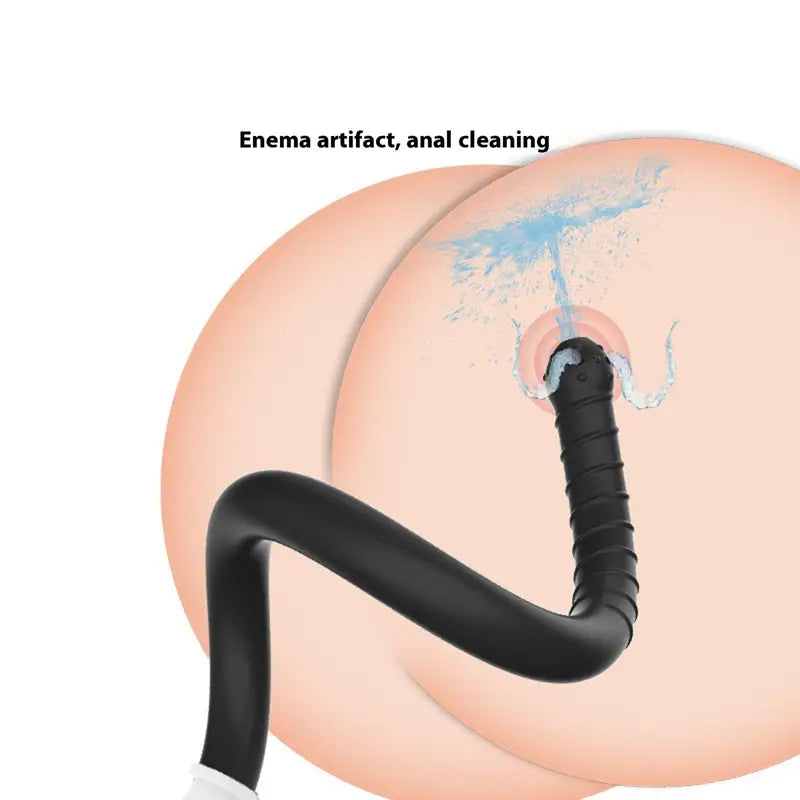Shower Enema Nozzle Butt Plug Reusable Anal Douche For Men Anal Cleaner