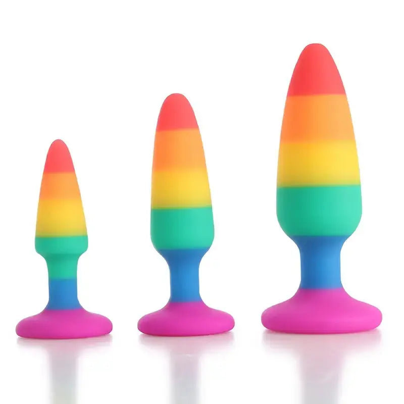 3 Sizes Silicone Butt Plug Adult Sex Toy Anal Trainer For Couples