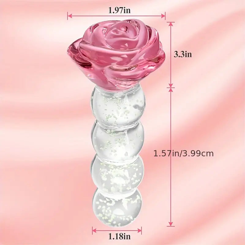 Luminous Safe Rear Yard Anal Plug Glass Rear Plug Advanced Sex Toy