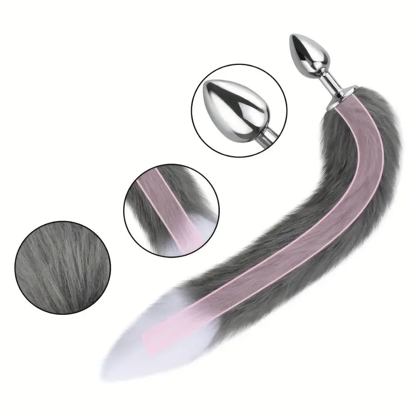 Foxy Tail Butt Plug BDSM Soft Skin-Friendly Suitable For Couples Cosplay